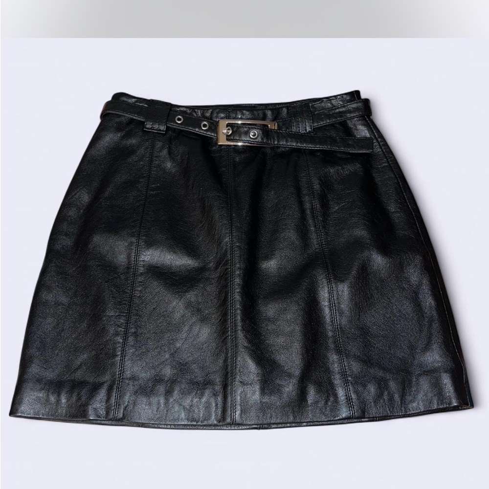 Maxima Black Mini A-Line Skirt Night Out